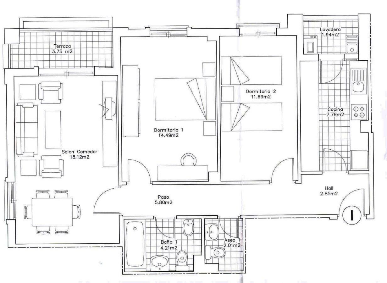 רוקאוטס דה מר Apartamento 2 Dormitorios En La Mejor Zona De Roquetas מראה חיצוני תמונה